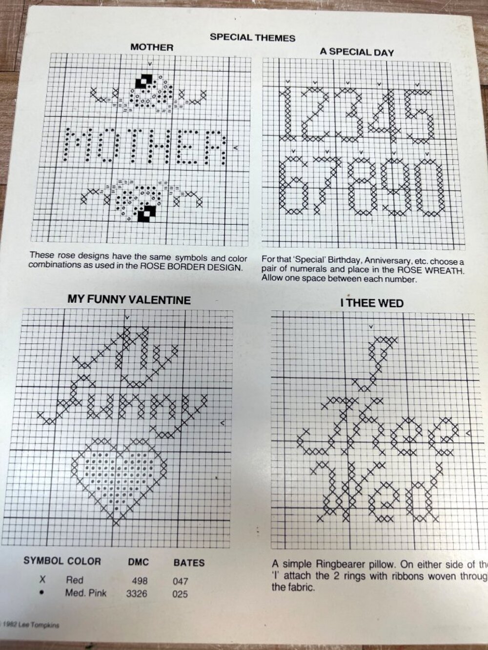 Damask Rose Embroidery Pattern Book Cross-Stitch Designs Floral - Picture 3 of 4